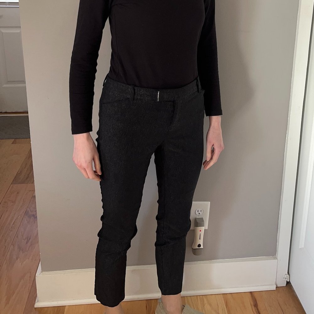 Calvin Klein Black/Silver Shimmer Dress Pants Slacks